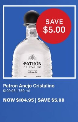 Patron Anejo Cristalino