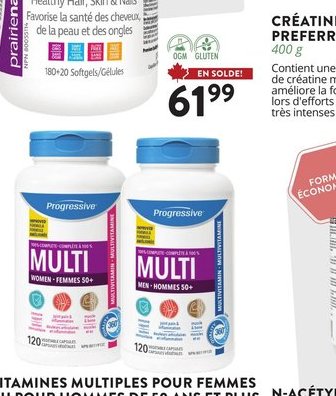 Vitamines Multiples pour Femmes de Progressive