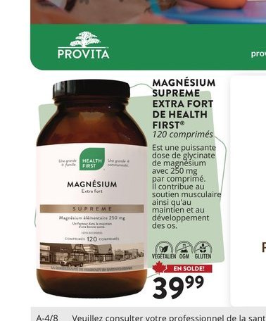 Magnesium Suprême Extra-fort Health First