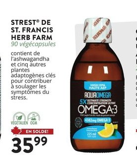 Oméga 3 5X Concentration Ultime AEP Elevé d'Aqu…