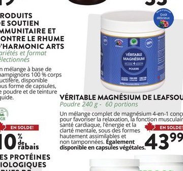 Véritable Magnésium de Leafsource