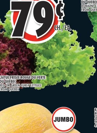 Laitue frisée rouge ou verte du Québec