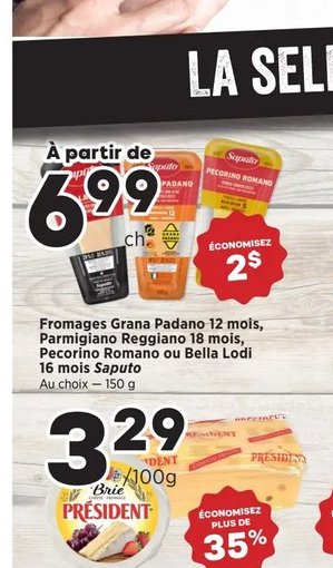Fromages Grana Padano 12 mois, Parmigiano Reggi…