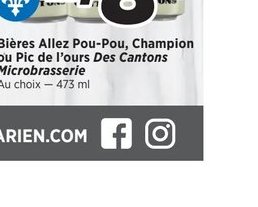Bières Allez Pou-Pou, Champion Champion, Aux Du…