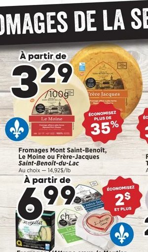 Fromages Mont Saint-Benoit, à Pointe-au-Père, S…