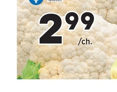Choux-fleurs blancs Québec