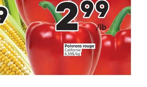 Poivrons rouge Californie