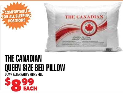 THE CANADIAN QUEEN SIZE BED PILLOW