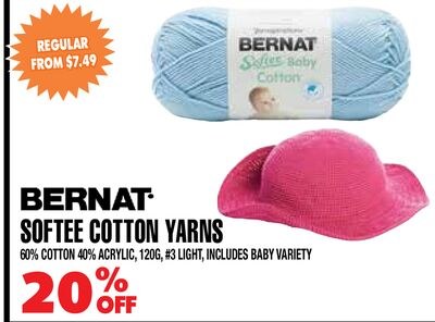 BERNAT SOFTEE COTTON YARNS
