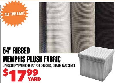 54" RIBBED MEMPHIS PLUSH FABRIC