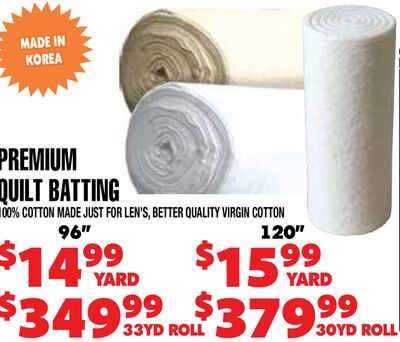 PREMIUM QUILT BATTING