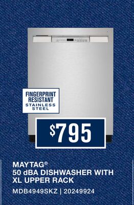 MAYTAG® 50 dBA DISHWASHER WITH XL UPPER RACK