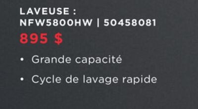 Amana Laveuse à chargement frontal 5,0 pi³ CEI …
