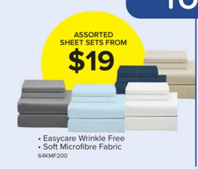 Cotton House Microfibre Twin Sheet Set - Assort…