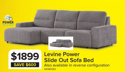 Levine Power Slide Out Sofa Bed with Left Facin…