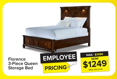 Florence 3 - Piece Queen Storage Bed - Brown