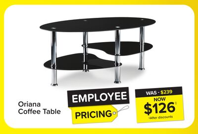 Oriana 40" Coffee Table - Black