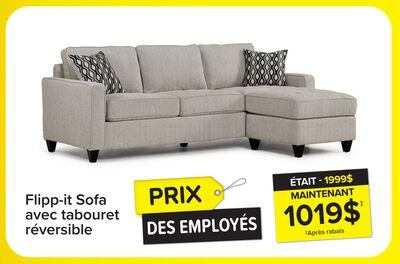 Flipp-it Sofa avec fauteuil allongé réversible …