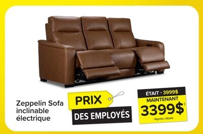 En harmonie - Zeppelin Sofa inclinable électriq…