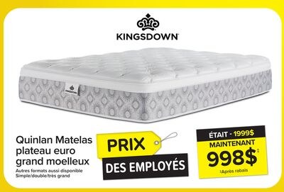 Kingsdown Quinlan plateau euro moelleux Matelas…