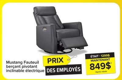 Mustang Fauteuil berçant pivotant inclinable - …