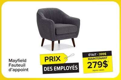 Mayfield Fauteuil d'appoint – gris pâle