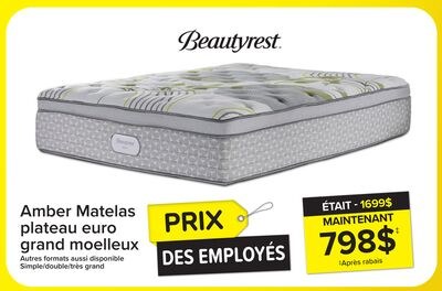 Beautyrest BeautySleep® Max Amber plateau euro …