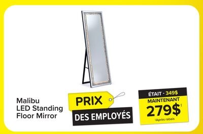 Malibu Miroir sur pied DEL