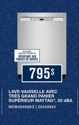 Maytag Lave-vaisselle 24 po avec filtration à p…