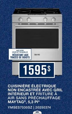 Maytag Cuisinière électrique 5,3 pi³ encastrabl…