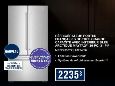 Maytag Réfrigérateur 31,0 pi³ de 36po avec port…
