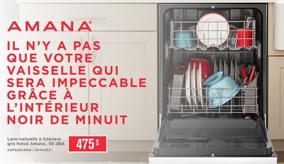 Amana Lave-vaisselle avec programme de lavage r…
