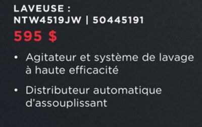 Amana Laveuse à chargement par le haut 4,4 pi³ …