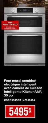 KitchenAid Combiné four encastré et four à micr…