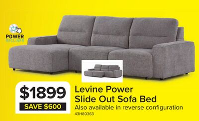 Levine Power Slide Out Sofa Bed with Left Facin…