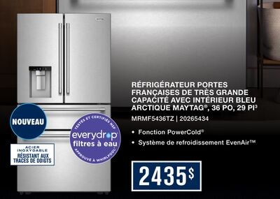 Maytag Réfrigérateur 29,0 pi³ de 36po avec port…