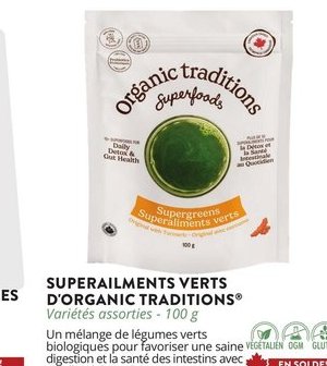 Organic Traditions Superaliments verts