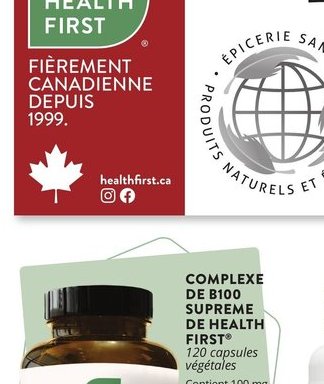 Complexe de B100 Supreme de Health First