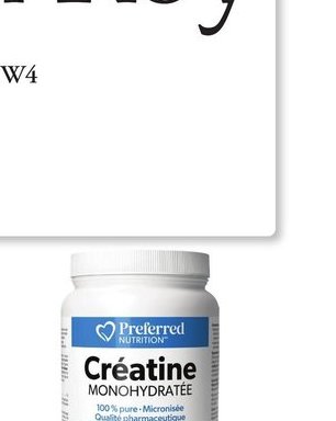 Créatine Monohydratée de Preferred Nutrition