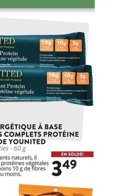 You'nited Barre énergétique à base d'aliments c…