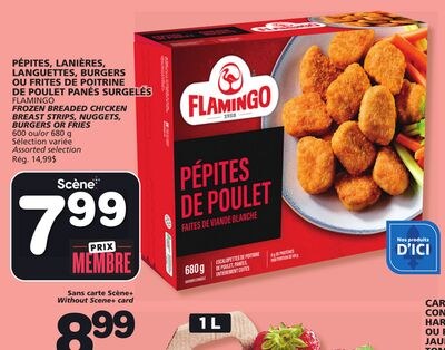 FLAMINGO FROZEN BREADED CHICKEN BREAST STRIPS, …