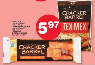 CRACKER BARREL CHEESE OR SHREDDED CHEESE