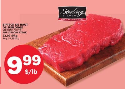 STERLING SILVER TOP SIRLOIN STEAK