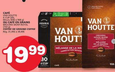 VAN HOUTTE K-CUP (30) COFFEE OR MONT-ROYAL (750…
