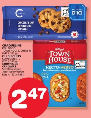 KELLOGG'S TOWN HOUSE, CHEEZ-IT (247 à 391 g) OU…