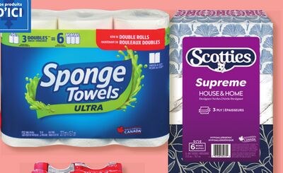SPONGE TOWELS (3 roul.) SCOTTIES BATHROOM TISSU…