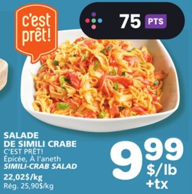 C'EST PRÊT! SIMILI-CRAB SALAD
