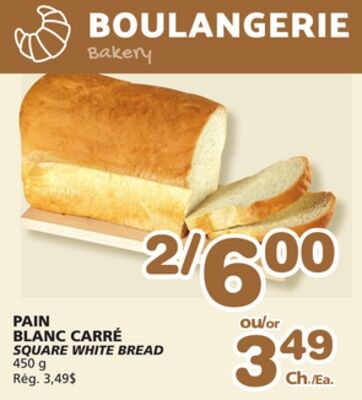 SQUARE WHITE BREAD