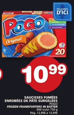 POGO FROZEN FRANKFURTERS IN BATTER