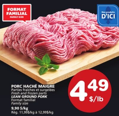 LEAN GROUND PORK